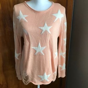 Star sweater light pink